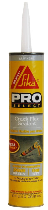 Sika SIKAFLEX PRO SELECT Series 515306 Crack Flex Sealant, Light Gray, 10.1 oz Cartridge